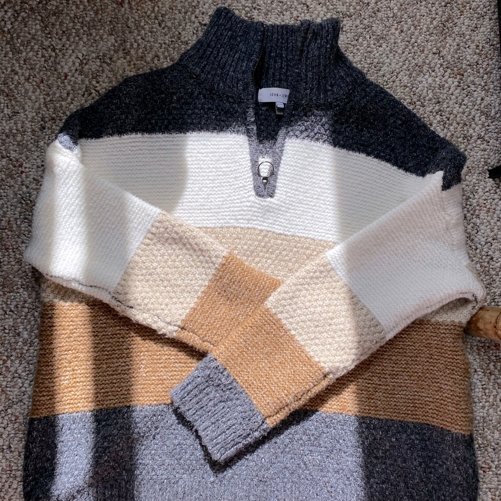 john + jenn knit quarter zip
